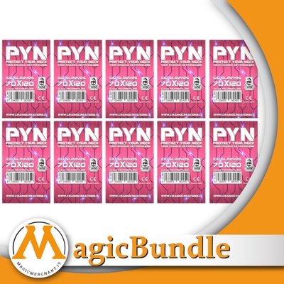 Bundle 10x packs - 100 Sleeves PYN 70x120
