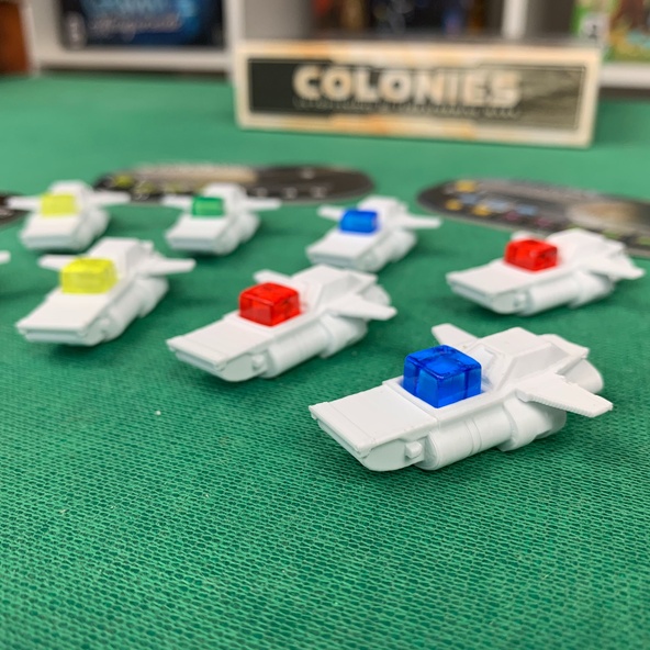 Terraforming Mars: 8x Set Deluxe Cargo Ships 3D Navi Commerciali immagine 2