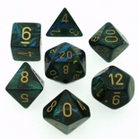 7 Dice Chessex SCARAB  JADE 27415 Dadi