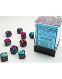 36 d6 Dice Set Chessex Gemini PURPLE TEAL 26849 Dadi VIOLA  VERDE ACQUA