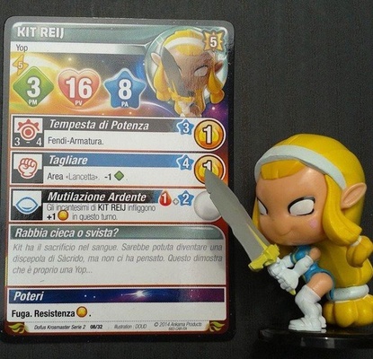 Krosmaster Arena Collection Serie 2 Kit Reij 08/32 Statuetta Carta Codice
