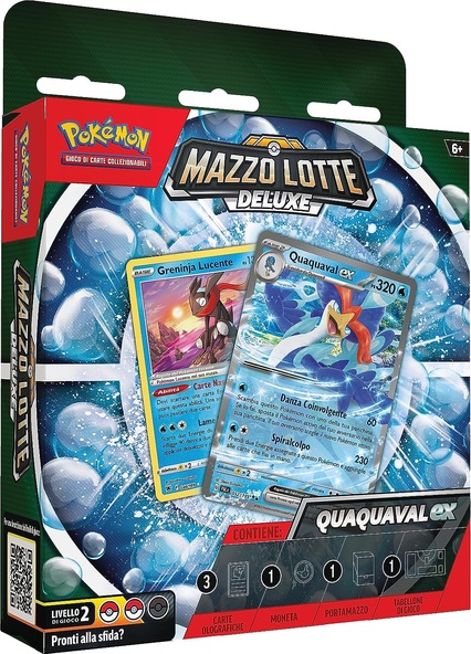 MAZZO LOTTE DELUXE QUAQUAVAL EX GCC POKEMON italiano immagine 1