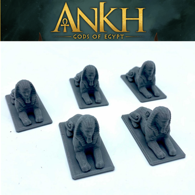 Ankh: Set 5x Sfingi 3D