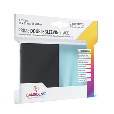 2x80 Sleeves PRIME DOUBLE SLEEVING PACK Bustine Protettive