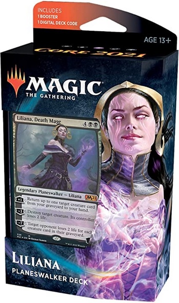 Mazzo Magic Planeswalker LILIANA Set Base 2021 Italiano Deck immagine 1