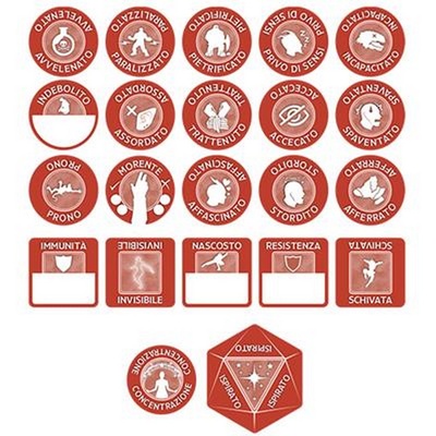 Dungeons & Dragons D&D: Set Segnalini dello Stregone