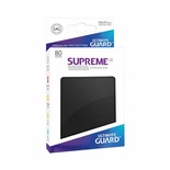80 Sleeves Ultimate Guard SUPREME UX STANDARD Black Bustine Protettive Nero
