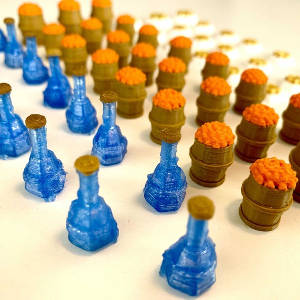 Dune Imperium: Set 62x Token Risorsa Deluxe 3D immagine 2