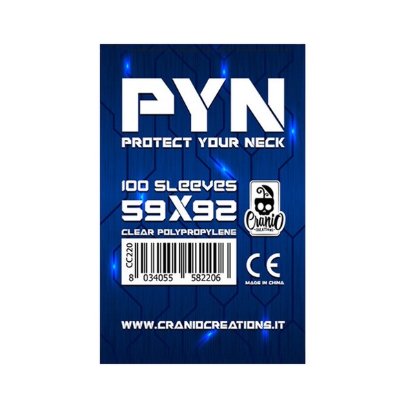 100 Sleeves PYN 59x92 Bustine Protettive x Giochi da Tavolo immagine 1
