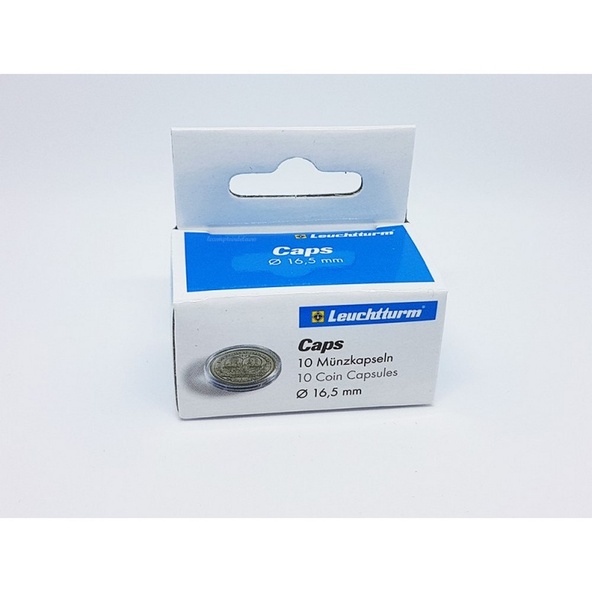 10 Coin Capsule Pack 16,5 mm Contenitori per Monete o Token immagine 1