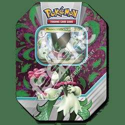 Pokemon Tin da collezione Paldea Partners Meowscarada EX Mazzo Deck Box Metallo INGLESE