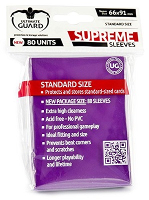 80 Supreme Sleeves Ultimate Guard Magic PURPLE Bustine Protettive VIOLA