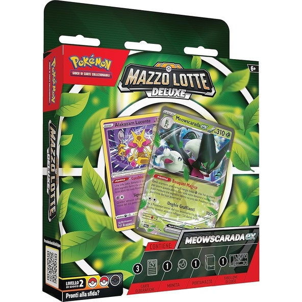 Mazzo Lotte Deluxe MEOWSCARADA EX GCC POKEMON italiano immagine 1