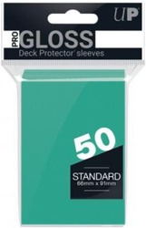 50 Sleeves Ultra PRO GLOSS Standard AQUA Bustine Protettive Acqua