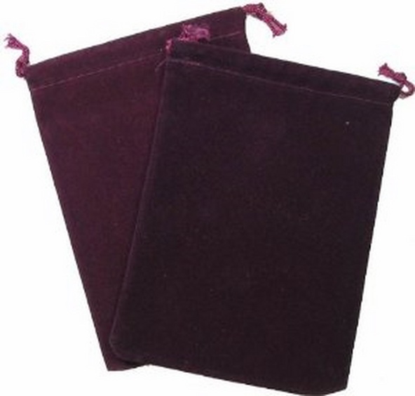 Cloth Dice Bag Large Chessex BURGUNDY Sacchetto di Stoffa per Dadi Grande Borgogna immagine 1