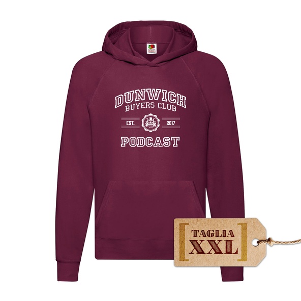 Felpa Hoodie - Dunwich Buyers Club DBC COLLEGE Bordeaux XXL immagine 1