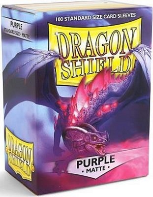 100 Sleeves Dragon Shield Standard MATTE PURPLE Bustine Protettive Viola