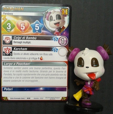 Krosmaster Arena Collection Serie 2 Poochan 18/32 Statuetta Carta Codice