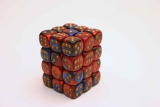36 d6 Dice Chessex Gemini BLUE RED 26829 Dadi