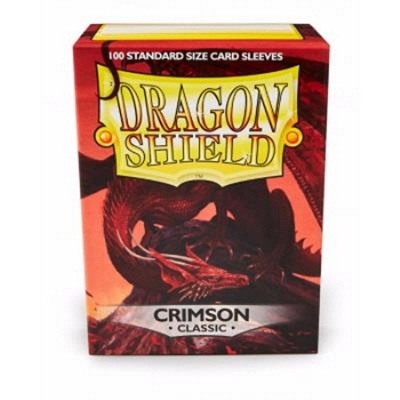 100 Sleeves Dragon Shield Standard CLASSIC CRIMSON Bustine Protettive Cremisi